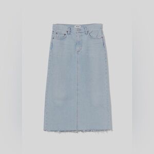 Agolde Hilla Skirt 90s inspired denim maxi skirt, size 27 organic cotton